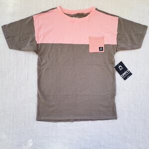 NEW Rags Color Block Pocket Tee Size 9/10